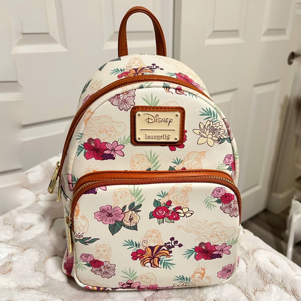 Loungefly Disney Princess Fall Floral Mini Backpack